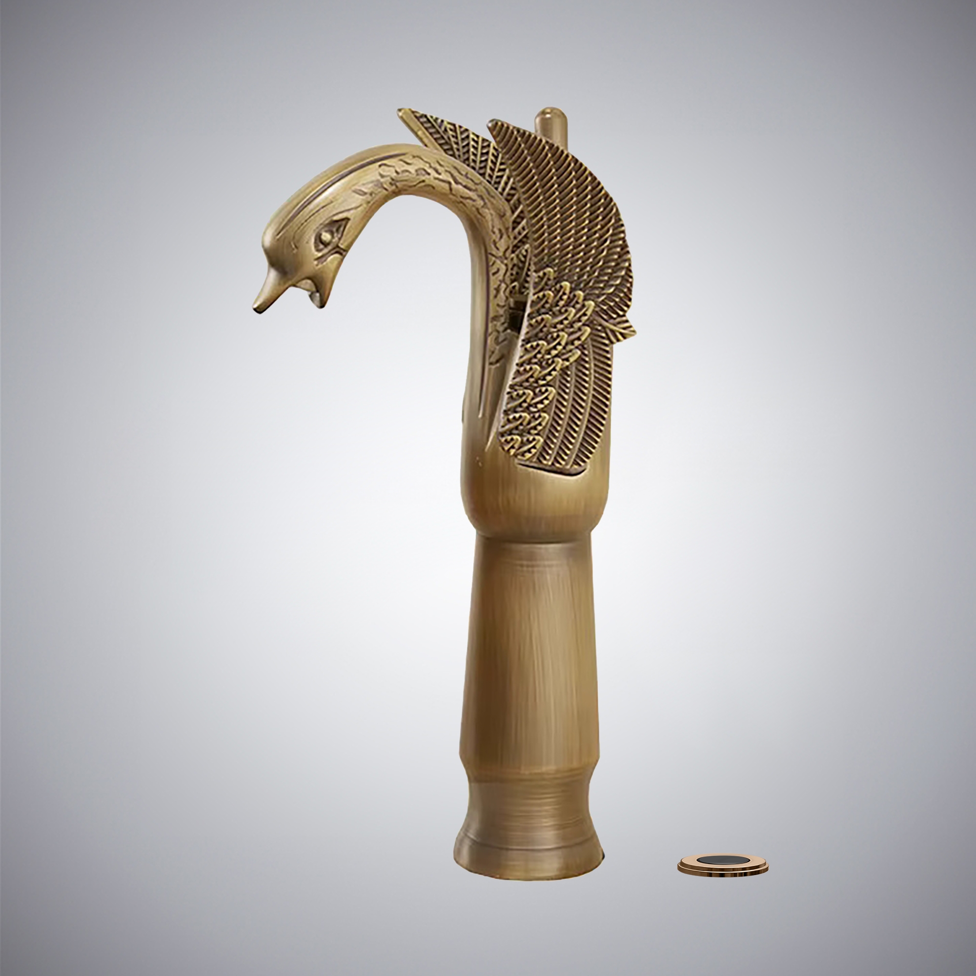 Fontana Cariati Ancient Touchless Swan Bathroom Faucet