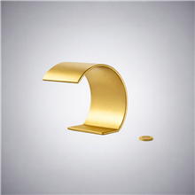 Fontana Soverato Gold Deck-Mounted Waterfall Touchless Faucet