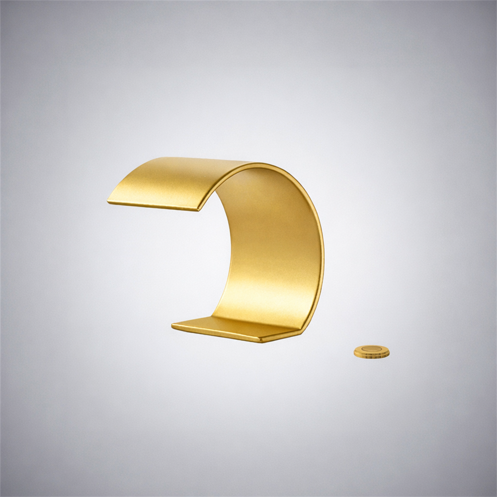 Fontana Soverato Waterfall IR Gold touchless faucet