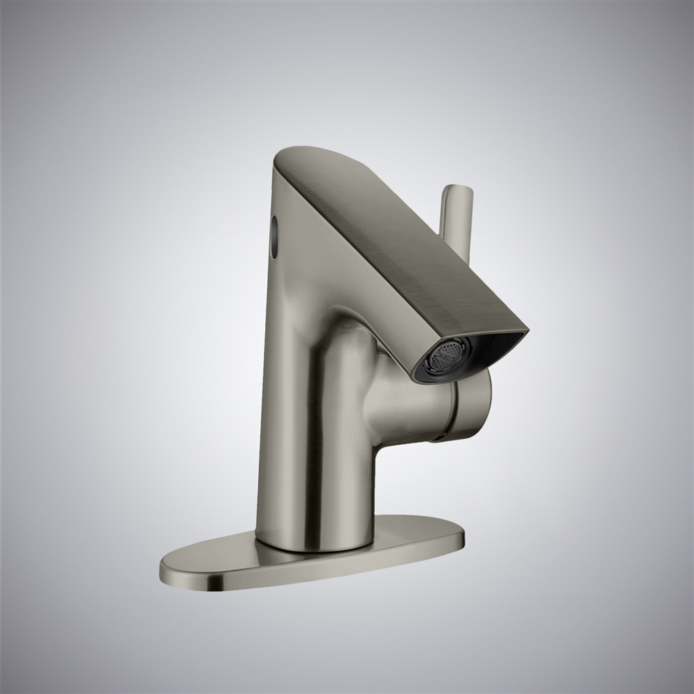Fontana Alia Gun Metal Gray Automatic Elegant Bathroom Faucet