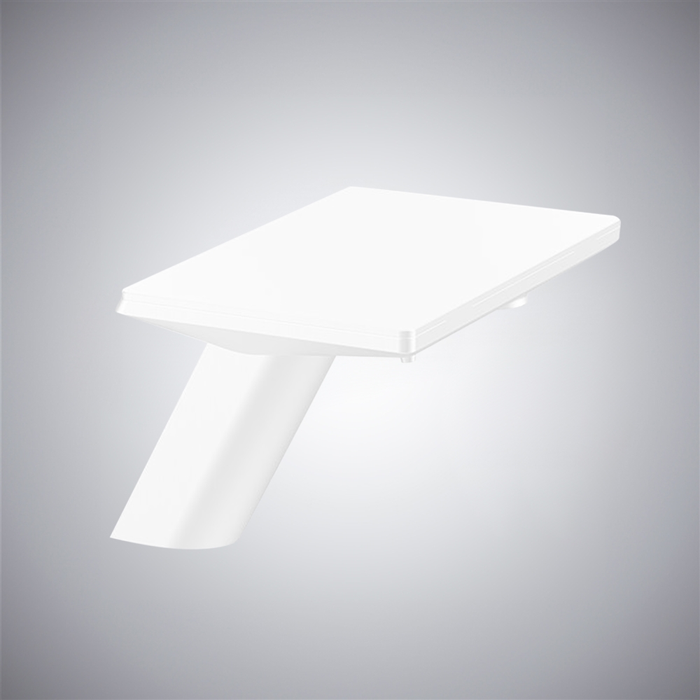 FontanaBlend Otranto Matte White Touchless Faucet and Automatic Soap Dispenser
