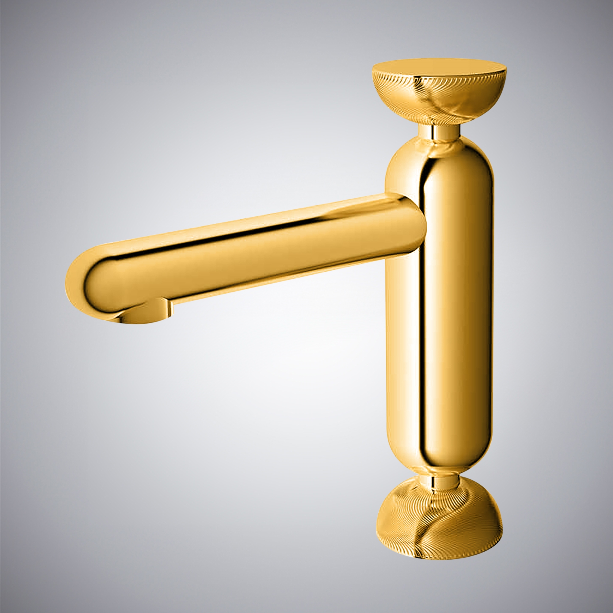 Fontana Villena Knurled Gold Faucet