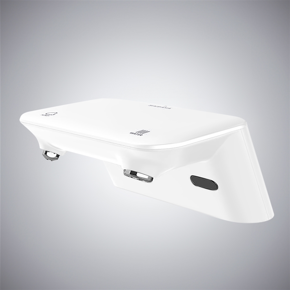 Fontana Sleek Matte White Foam Soap Dispenser â€“ Automatic Sensor Faucet