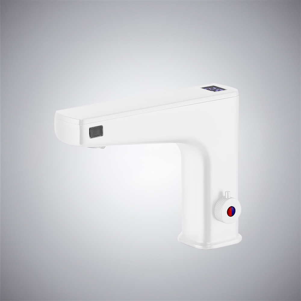 FS7956MW matte white 3-in-1 touchless faucet station