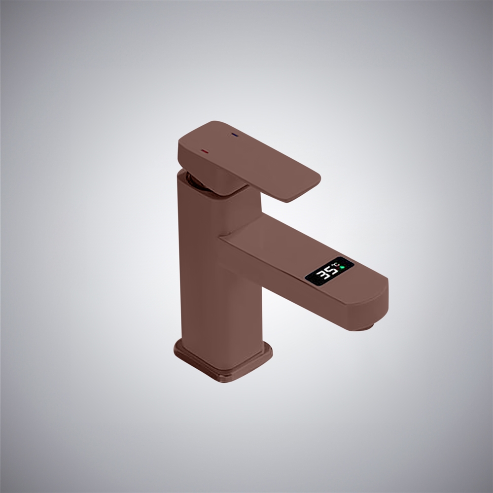 Fontana Recco Oil Rubbed Bronze ouchscreen Temperature Control Bathroom Faucet