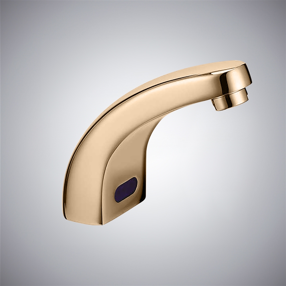 Fontana Frascio  Champagne Touchless Automatic Sensor Electric Water Mixer Bathroom Faucet