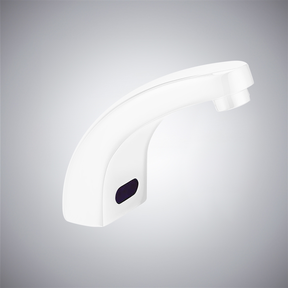 Fontana Frascio  Matte White Touchless Automatic Sensor Electric Water Mixer Bathroom Faucet