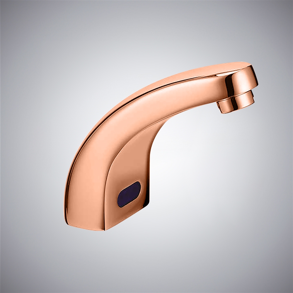 Fontana Frascio  Rose Gold  Touchless Automatic Sensor Electric Water Mixer Bathroom Faucet