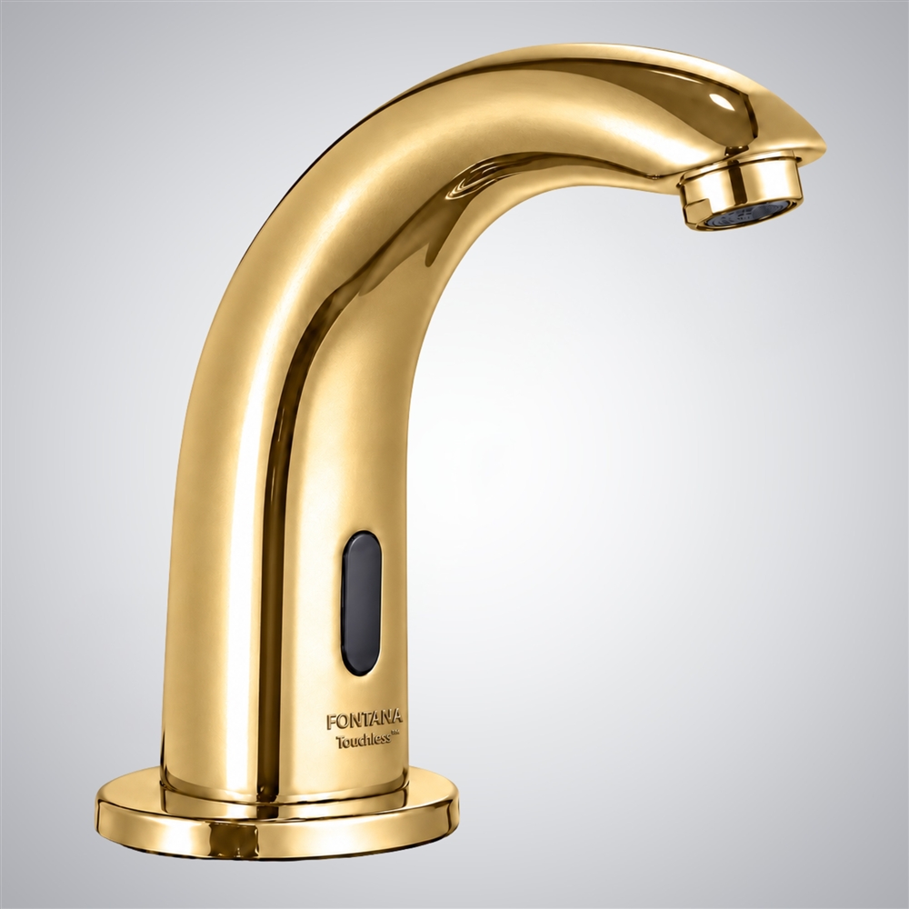 Fontana Carlo™ – Brushed Gold Auto Faucet