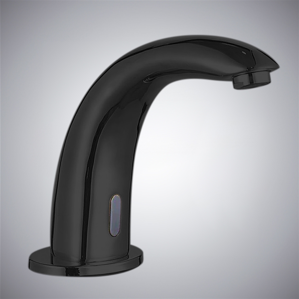 FontanaAquaElegance Matte Black Automatic Touchless Bathroom Faucet