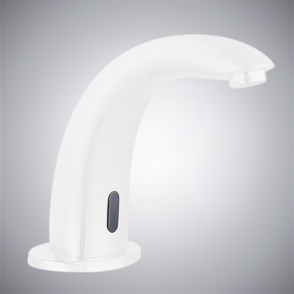 FontanaAeroGlide Matte White Automatic Touchless Faucet