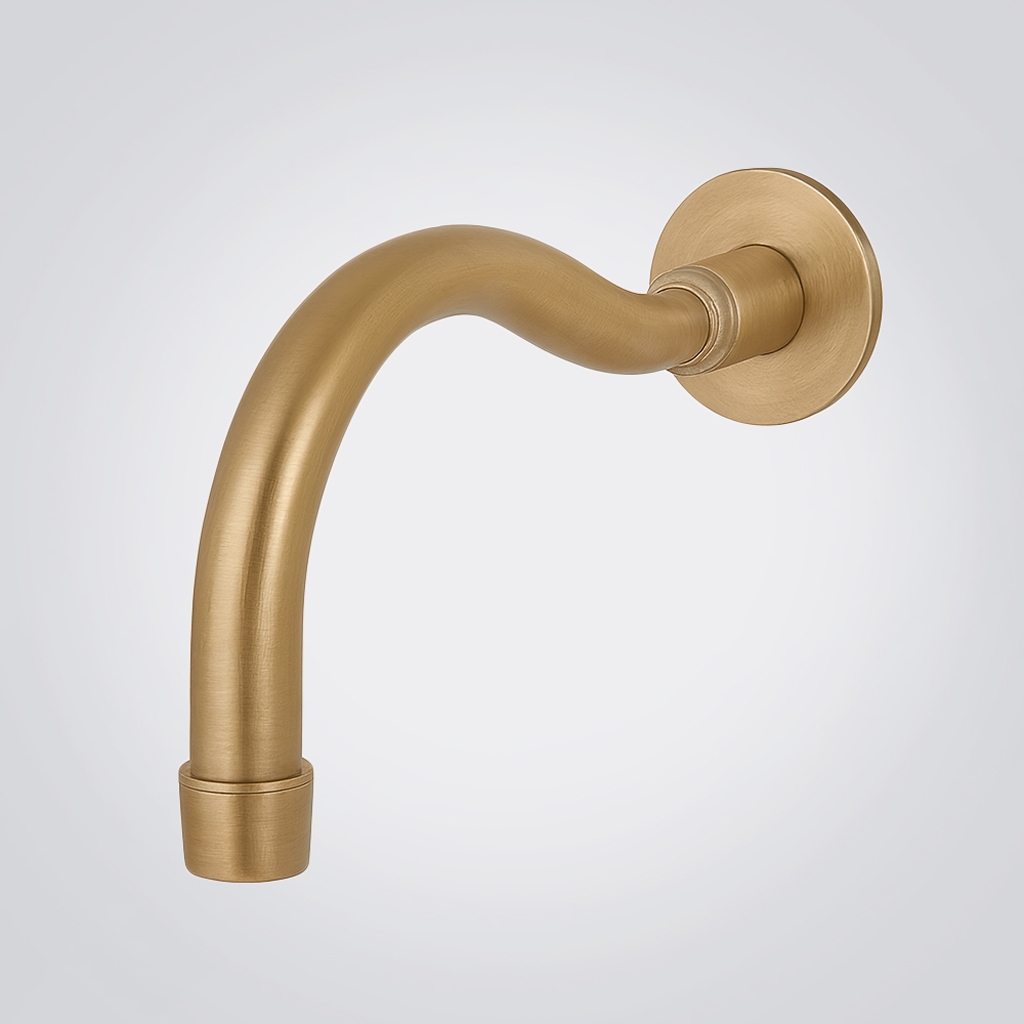 Fontana Orbassano Brushed Brass Wall Mounted Touchless Faucet FS7960BB