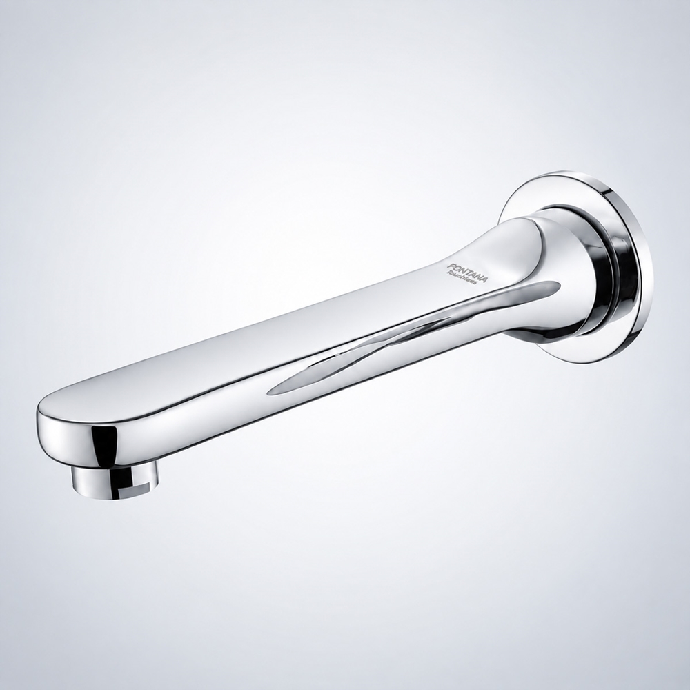 Fontana Domodossola Wall-Mounted Chrome Touchless Faucet