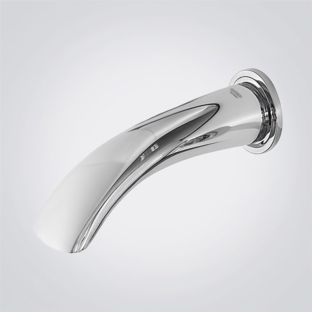 Fontana Busto Chrome Touchless Faucet Wall-Mounted Design
