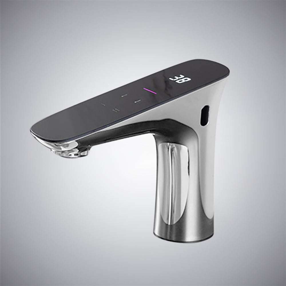 FontanaWaveSync Chrome Smart LED Touch Bathroom Faucet