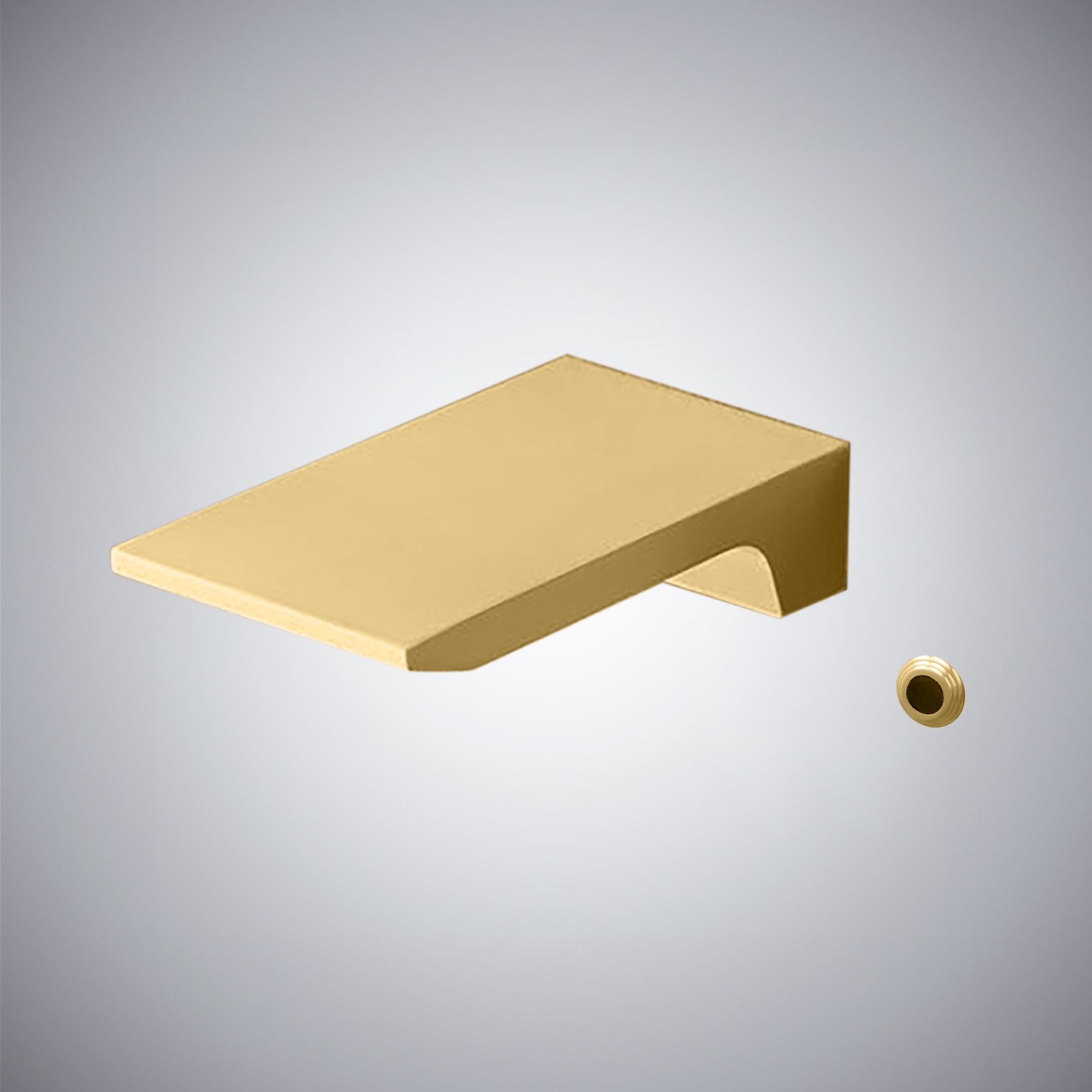 Fontana Camerino Brushed Gold Wall Mounted Waterfall Touchless Faucet FS7967BG