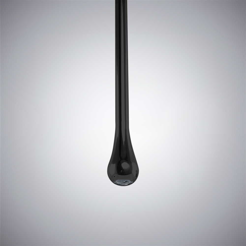FontanaPureWave Matte Black Ceiling Mounted Hands Free Bathroom Faucet