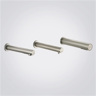 Fontana TriSenseâ„¢  Brushed Nickel Touchless  Faucet â€“ Automatic Soap Dispenser & Hand Dryer