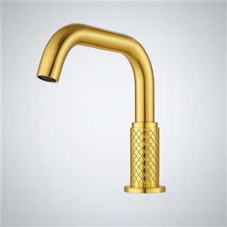 Fontana Porto Viro Gold Deck-Mounted Touchless Faucet