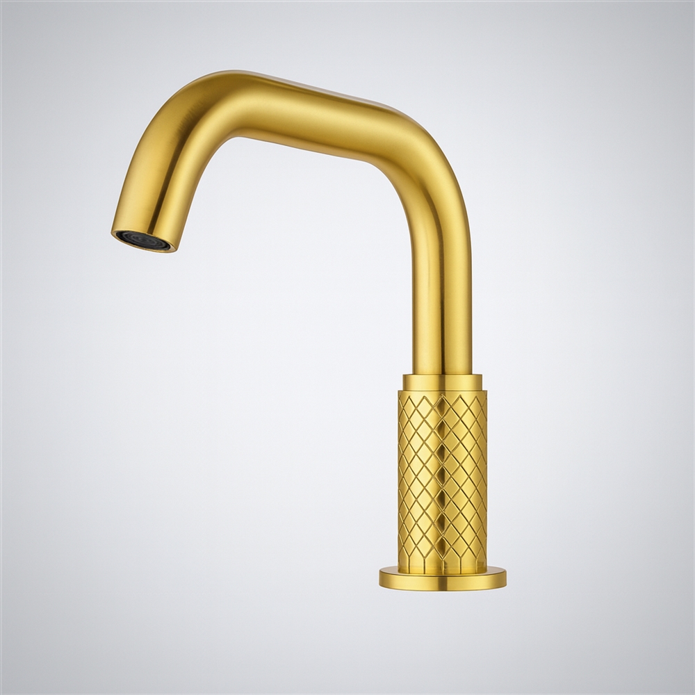 Fontana Porto Viro Gold Deck-Mounted Touchless Faucet
