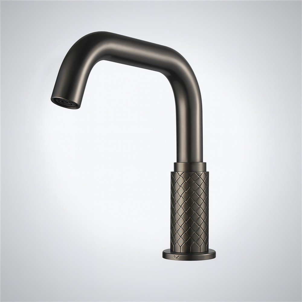 Fontana Porto Viro Grey Deck-Mounted Touchless Faucet