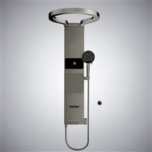 Fontana Oderzo Dark Grey Motion Sensor Thermostatic 4 Function Digital Shower Panel