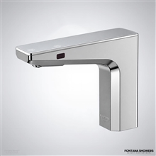 Fontana Nerva Chrome Touchless Sensor Faucet With Automatic Hand Dryer