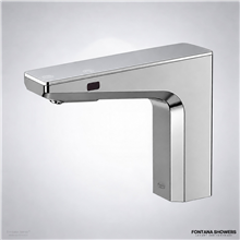 Fontana Nerva Chrome Touchless Sensor Faucet With Automatic Hand Dryer