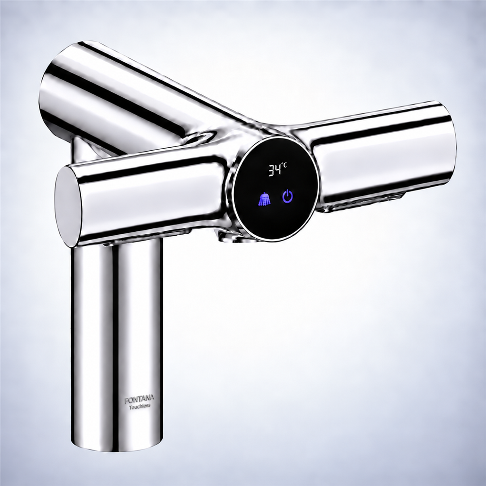 Fontana Alange Chrome 2 in 1 Washing and Drying Automatic Sensor Faucet