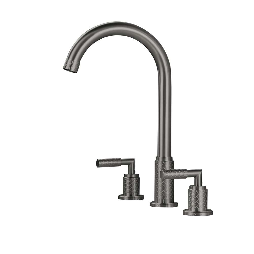 Fontana Nantes Gray  Deck Mounted Bathroom Sink Faucet