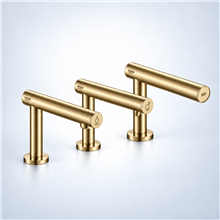 Fontana Varzo Brushed Gold 3-in 1 Touchless Faucet â€“ Automatic Soap Dispenser, Water Tap & Hand Dryer
