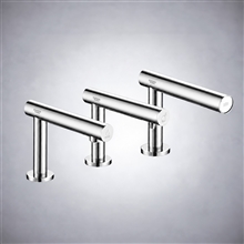 Fontana Varzo Chrome 3-in 1 Touchless Faucet â€“ Automatic Soap Dispenser, Water Tap & Hand Dryer