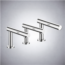 Fontana Varzo Chrome 3-in 1 Touchless Faucet â€“ Automatic Soap Dispenser, Water Tap & Hand Dryer