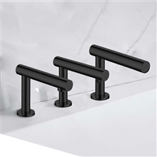 Fontana Varzo Matte Black 3-in 1 Touchless Faucet Automatic Soap Dispenser, Water Tap & Hand Dryer