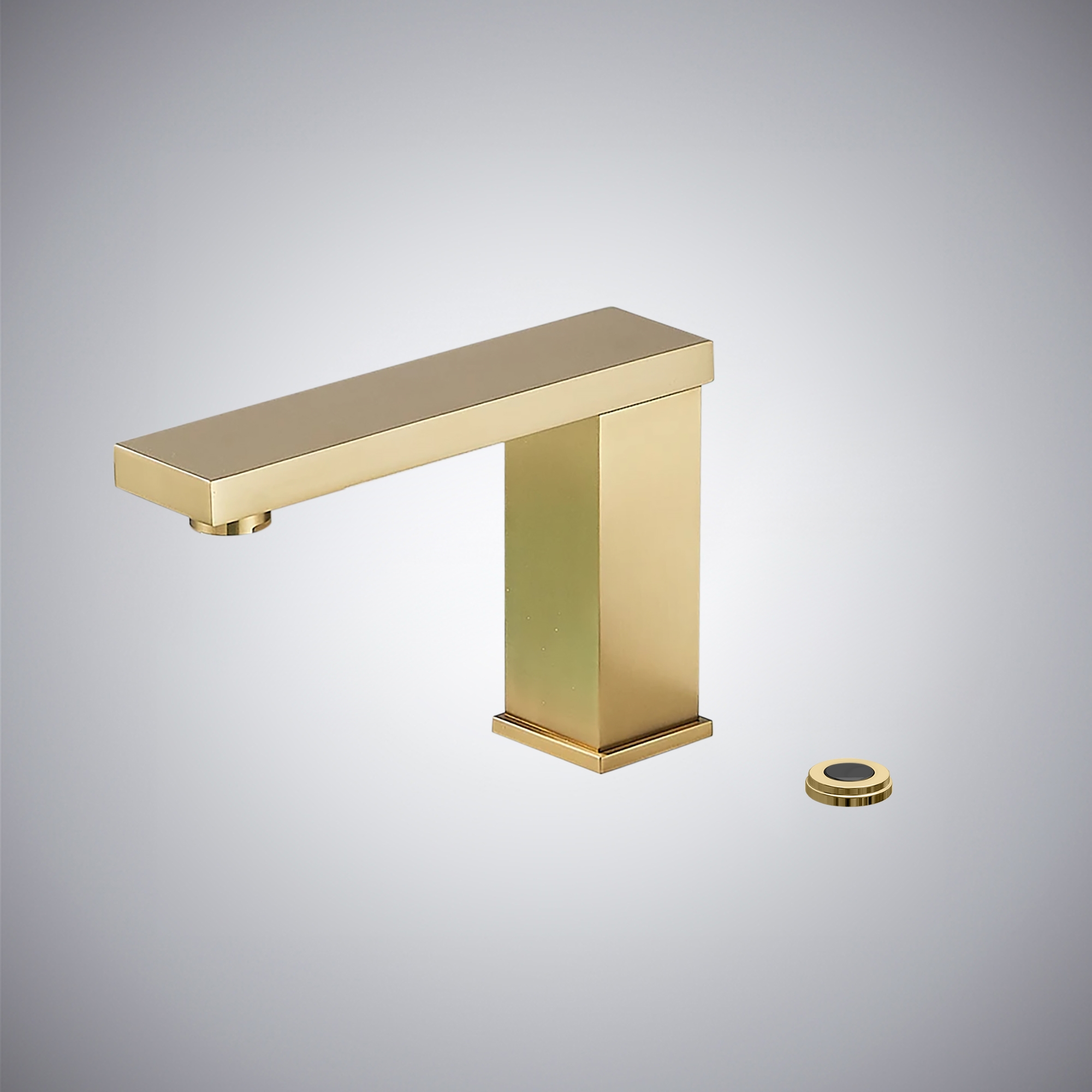 Fontana Ururi brushed gold deck mounted touchless commercial bathroom faucet FS7997BG