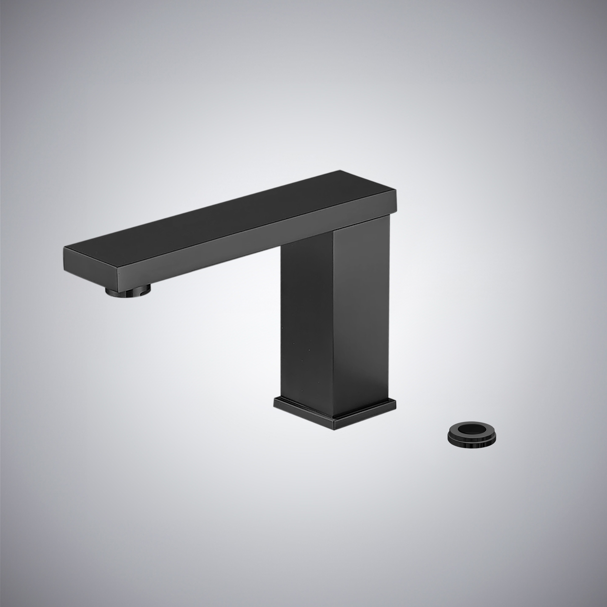 Fontana Ururi Matte Black Touchless Bathroom Sink Faucet
