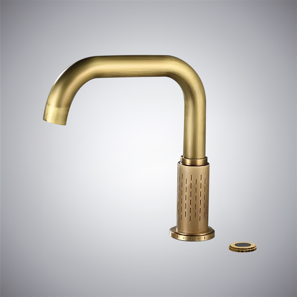 Fontana Alba Adriatica Antique Bronze Deck-Mounted Touchless Faucet