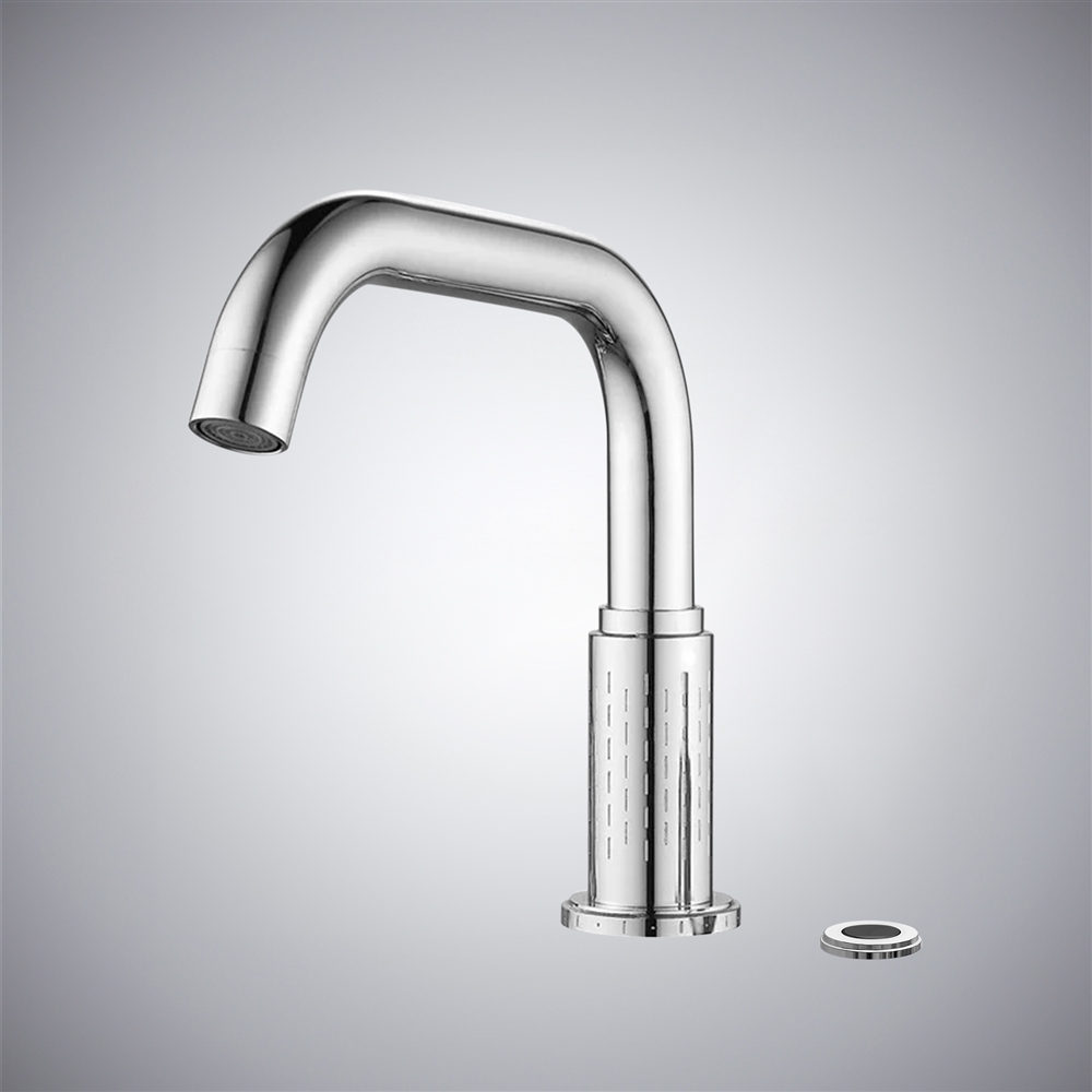 Fontana Alba Adriatica Chrome Deck-Mounted Touchless Faucet