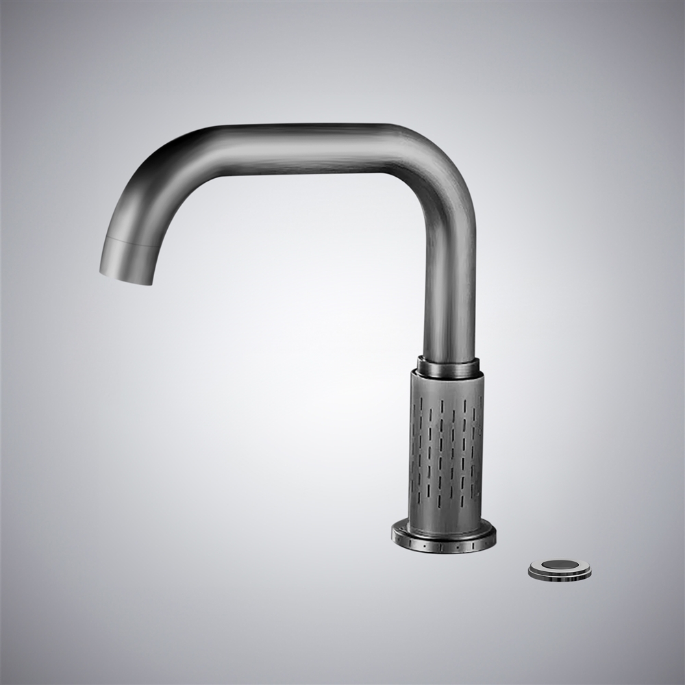 Fontana Alba Adriatica Gray Deck-Mounted Luxury Touchless Faucet