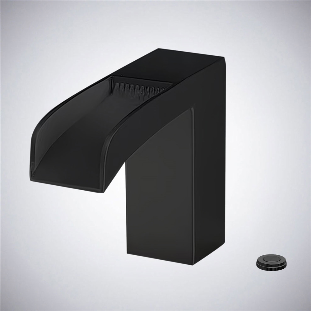 Fontana Cesano Maderno Black Touchless Deck-Mounted Faucet