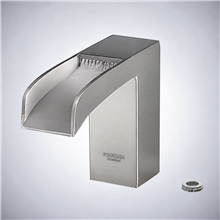 Fontana Cesano Maderno Brush Touchless Deck-Mounted Waterfall Faucet