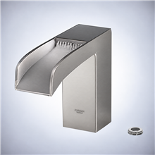 Fontana Cesano Maderno Brush Touchless Deck-Mounted Waterfall Faucet