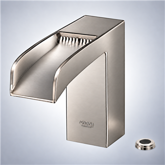 Fontana Cesano Maderno Brush Touchless Deck-Mounted Waterfall Faucet