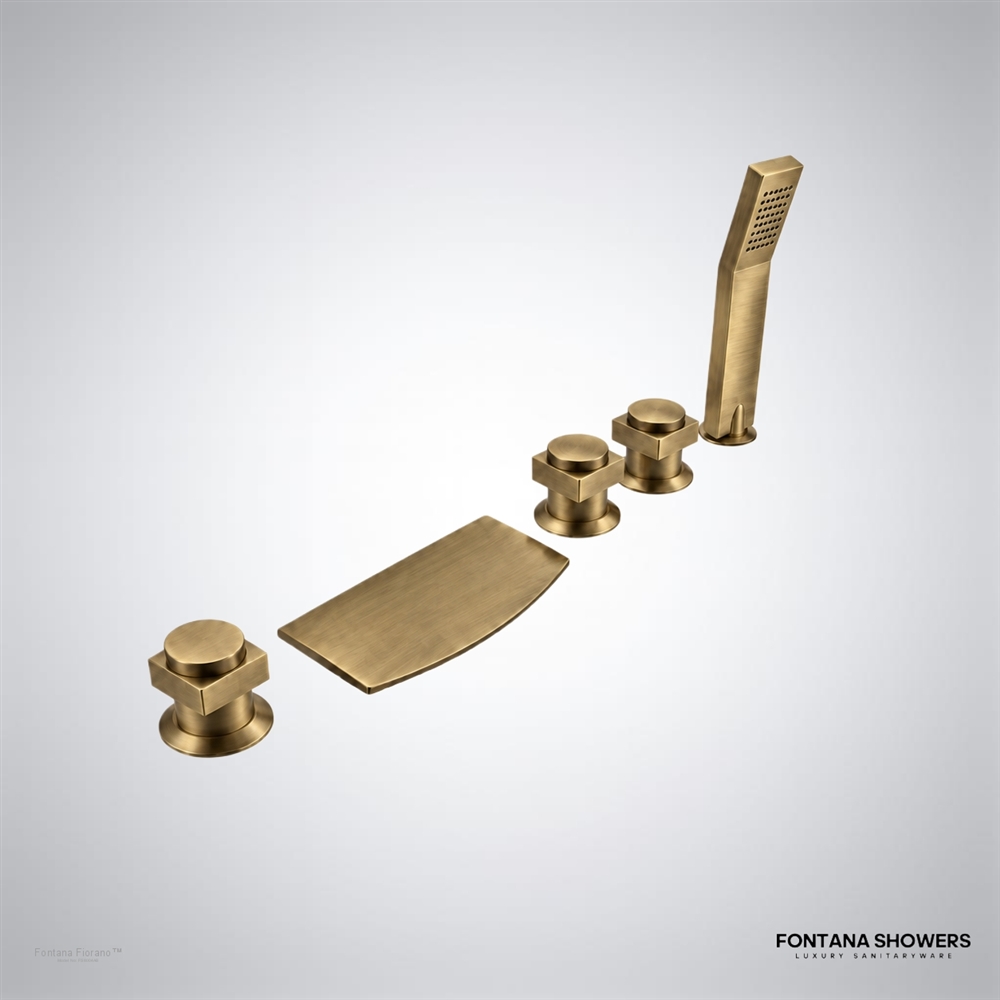 Antique brass tub faucet
