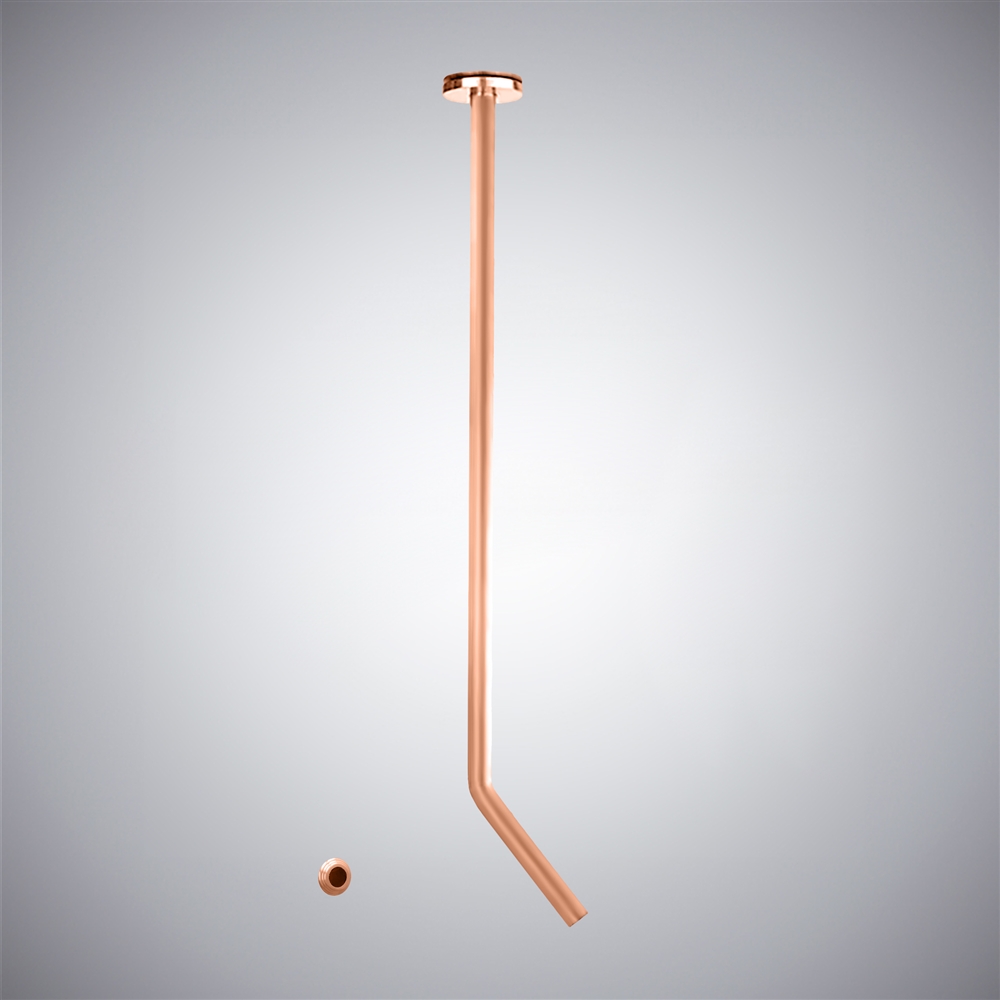 Fontana Sellia Marina Rose Gold Touchless Faucet Ceiling Mounted Design