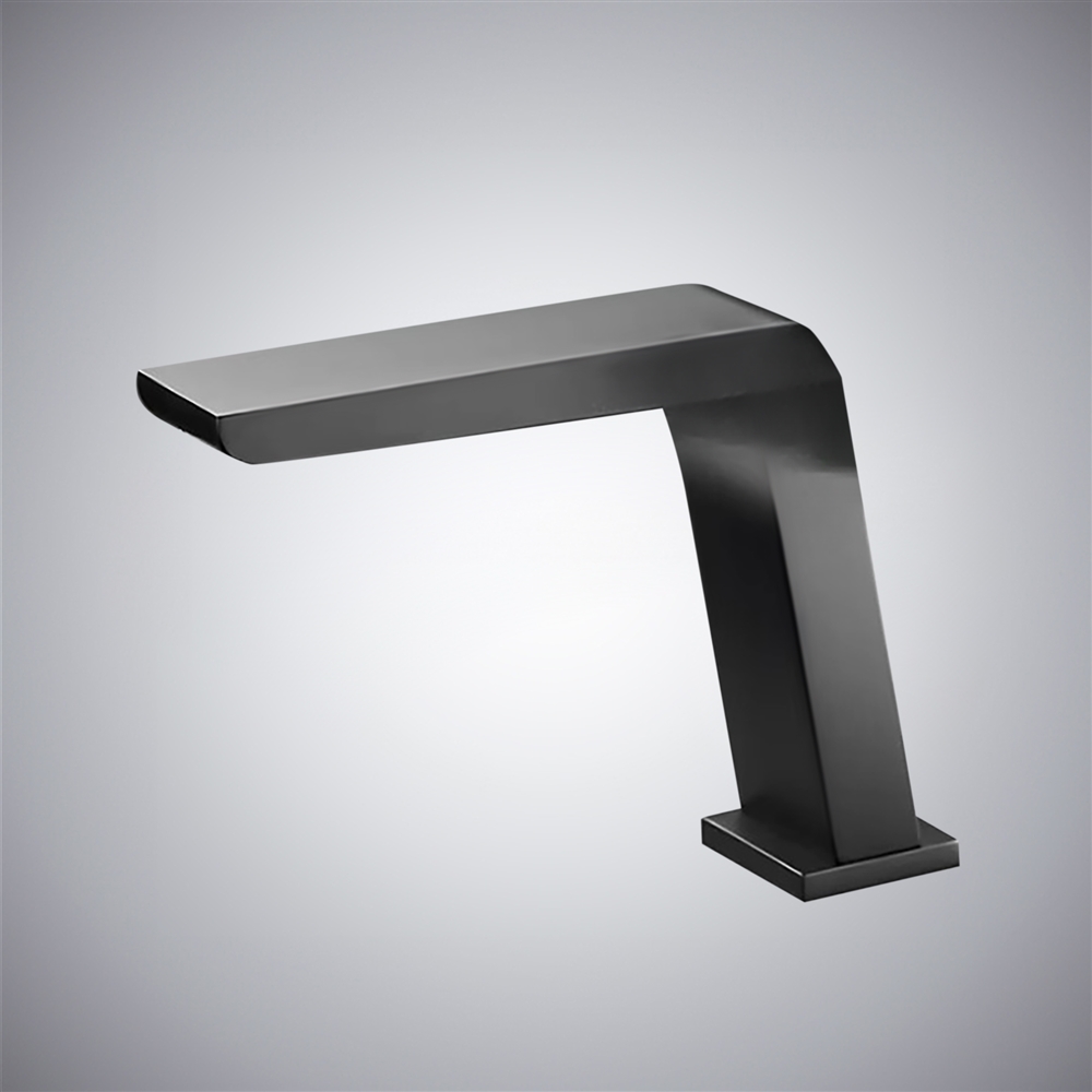 Fontana Gioiosa Black Deck-Mounted Luxury Touchless Faucet