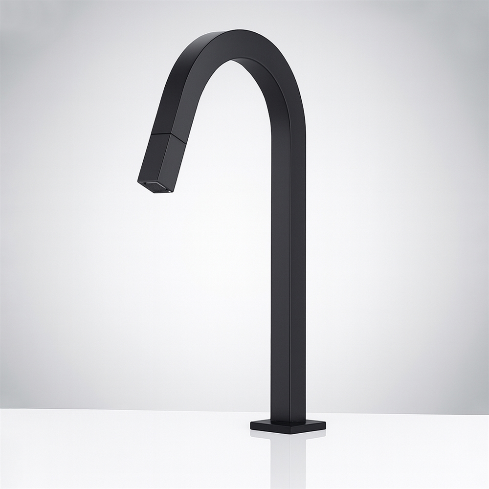 Fontana TranquilStream Matte Black Rotary Basin Faucet