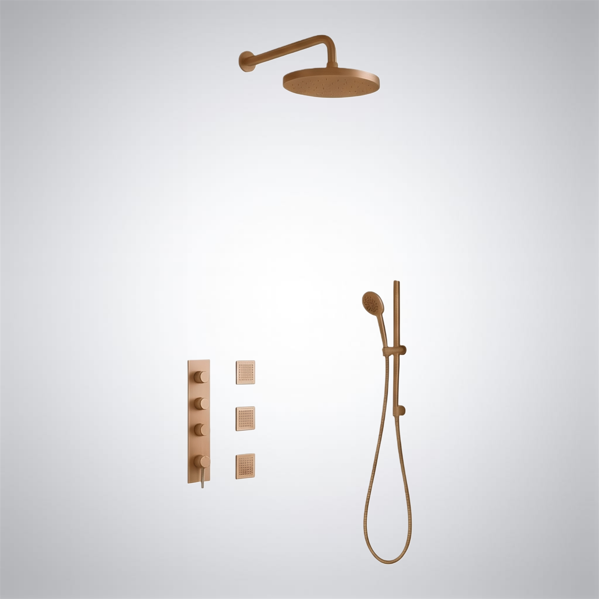 FontanaZenFlow Brushed Gold Spa Shower Set