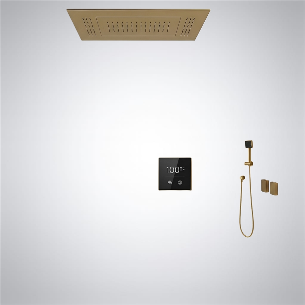 FontanaAquaSculptâ„¢ â€“ Brushed Gold Stylish