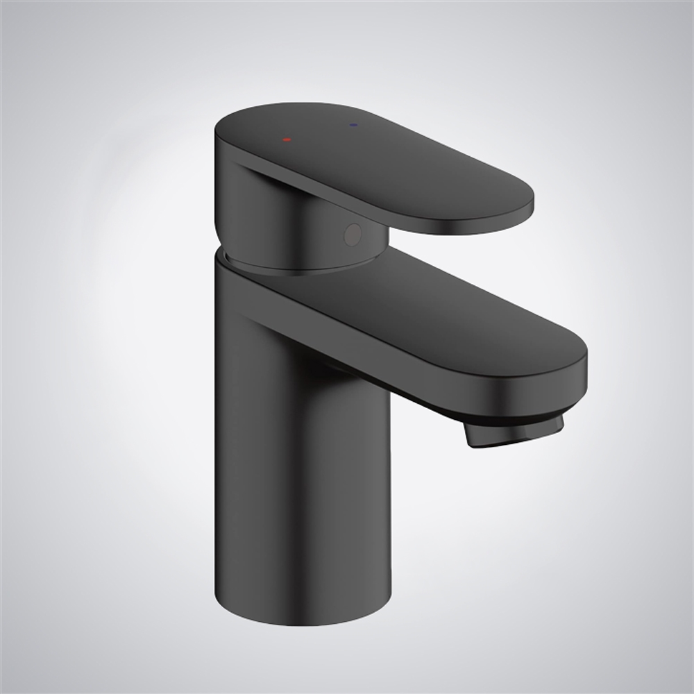 Fontana In Elegance Matte Black Deck Mount Single Lever Basin Tap Faucet